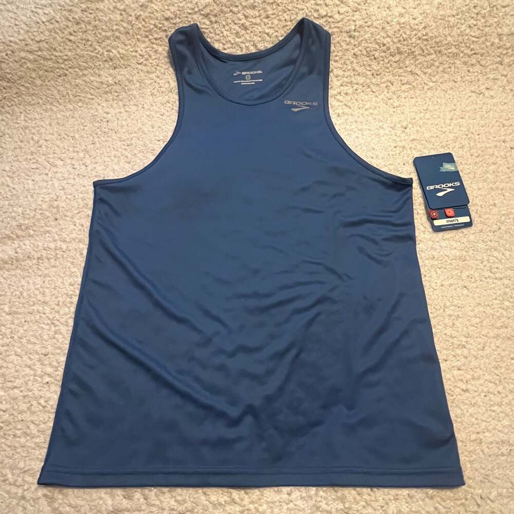 Brooks Men's Tank Top Blue
